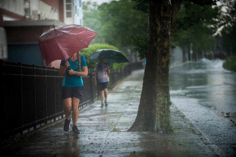 The race doesn't stop for any weather.