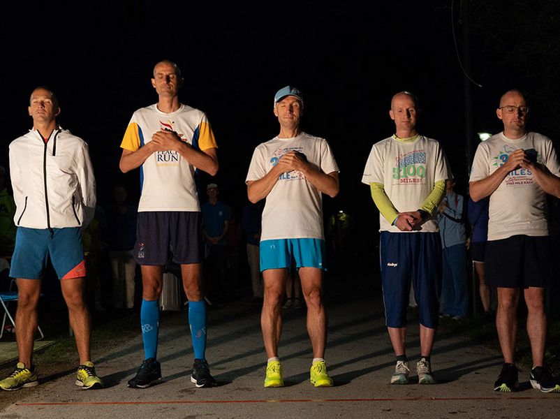 Runners at the start of the race