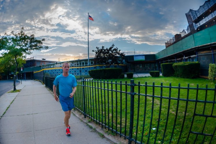 Asprihanal on the 3100 Mile course in Jamaica, Queens.