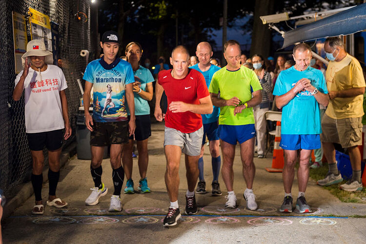 At the Start of the 3100 Mile Race