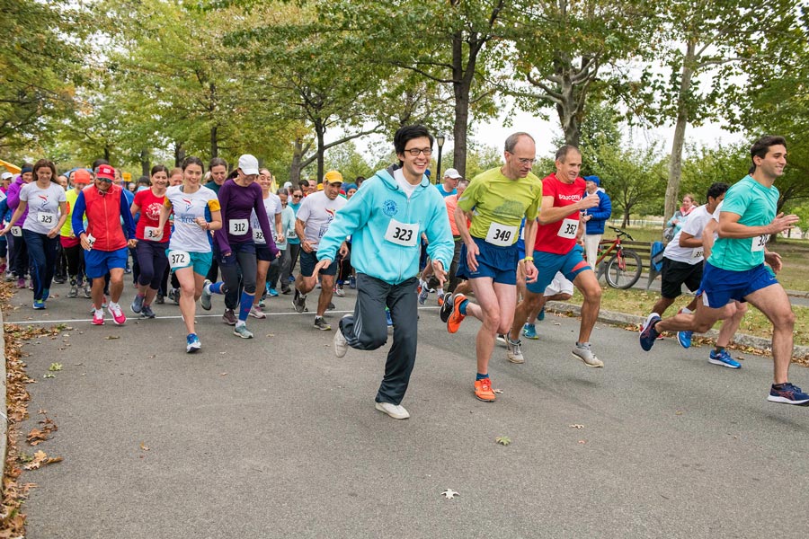 Runners at the start of the race